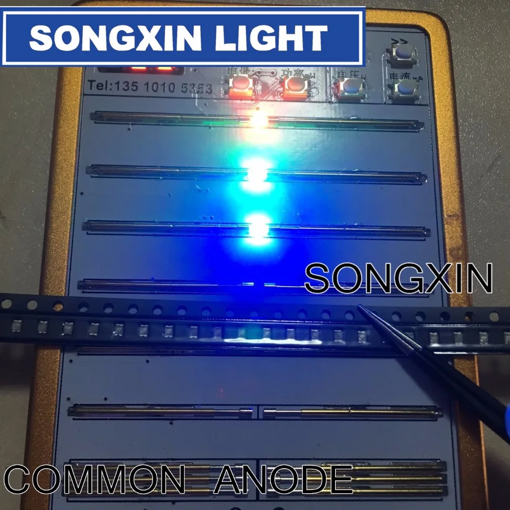 4000 шт SMD 0805 (2012) RGB smd led светодиод 2 0*1 мм красный и зеленый синий чип R2.0 2.2V (CE & Rosh)|smd