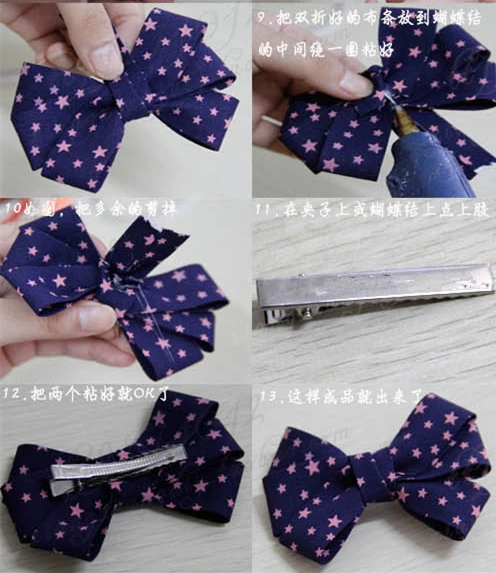 20 шт Diy заколка для волос бант утка квадратный носок зажим крокодила