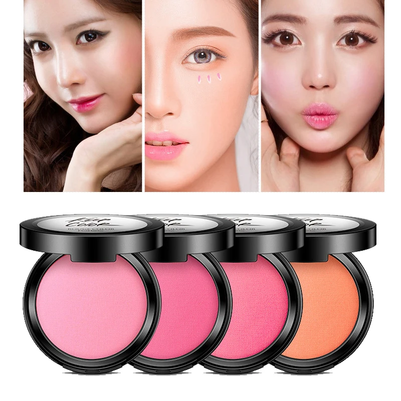 Матовая палитра для румяны персиковая Косметика макияжа бронзовая Румяна лица