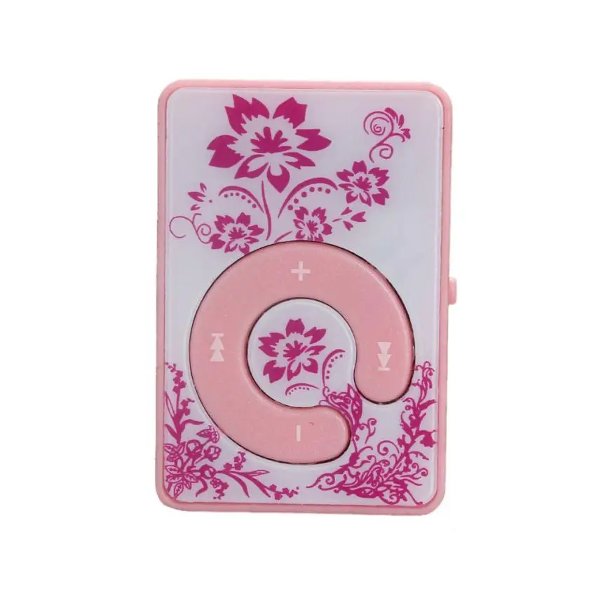 HIPERDEAL мини клип цветочный узор MP3 плеер Музыка Медиа Поддержка Micro SD TF карта Прямая 1J24