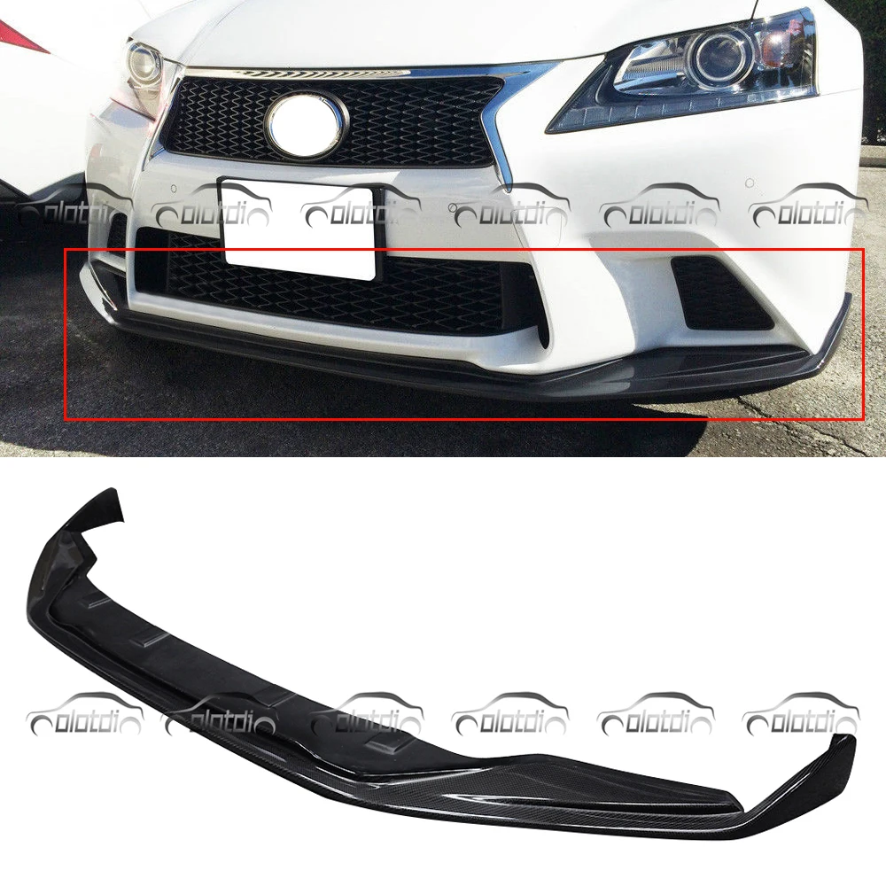 Для Lexus GS 2012 2015 углеродное волокно/ПУ материал передний бампер