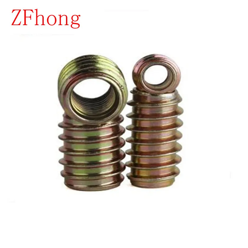 

M4 M5 M6 M8 M10 Furniture Unhead Nut Threaded Color Zinc Plated Carbon Steel For