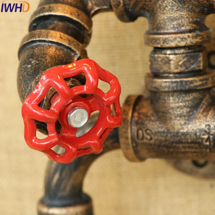 Настенный светильник IWHD Robot Water Pipe винтажный настенный для лестницы промышленный