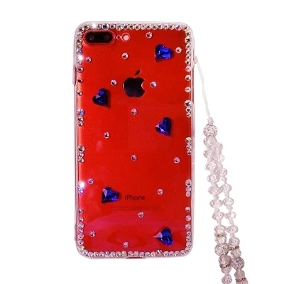 Чехол для телефона Luxury Diamond Glitter Love Heart для Xiaomi 9 SE MIX3 3 MAX 5 5S Plus 5X 6 6X Note 8 8SE Soft Clear Cover.
