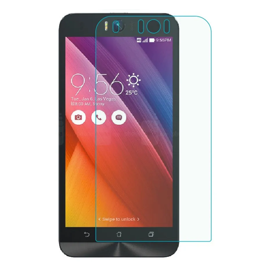 2 шт протектор экрана из закаленного стекла для Asus selfie ZD551KL Z00UD 9h ультратонкое