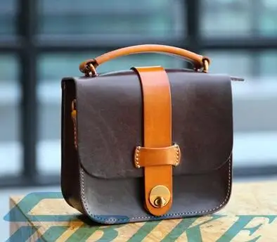 dark Brown Aceoffix для велосипеда Brompton кожаная сумка A-bag кожаная сумка на руль велосипеда - Цвет: dark Brown