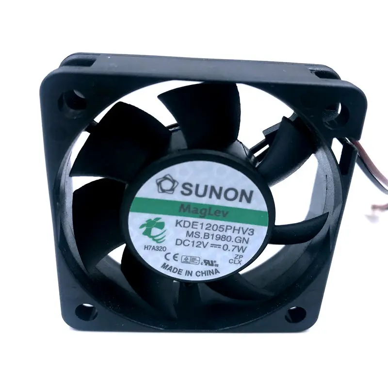 Абсолютно вентилятор Sunon KDE1205PHV3 50*50*15 мм 5 см maglev 12 В 0,7 Вт низкий уровень шума тихий беззвучный 2 провода осевой вентилятор охлаждения