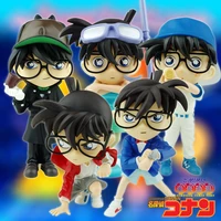 new arrival japanese anime cartoon detective conan kudo 5 q style pvc model toys figure christmas gifts for kids free shipping