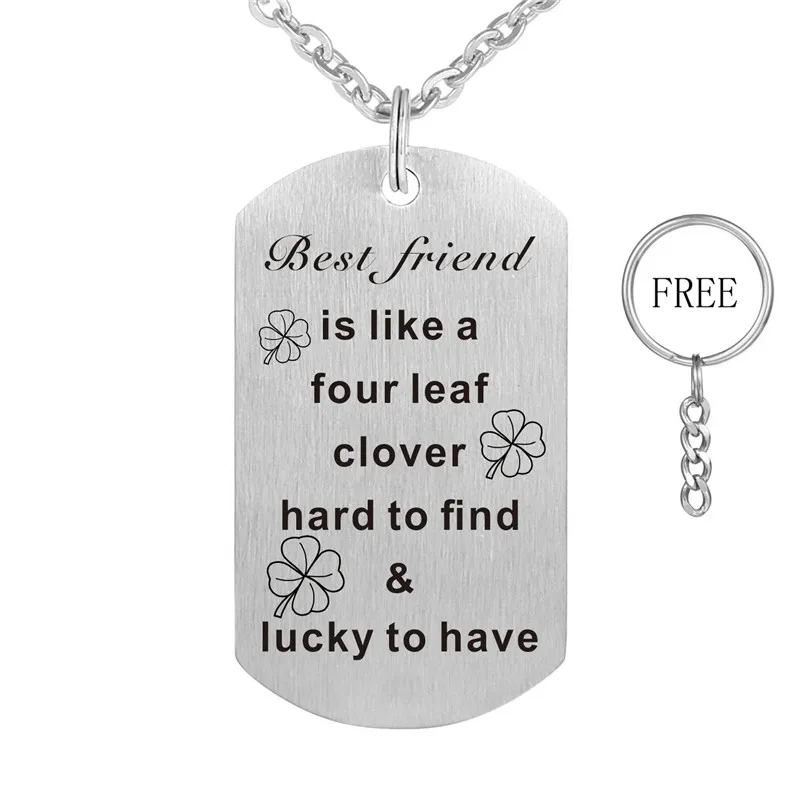 Собачья бирка ожерелье из нержавеющей стали с гравировкой лучший друг как
