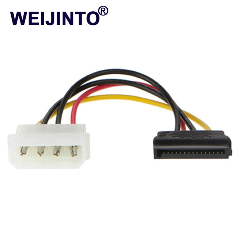 Molex SATA адаптер питания свинец 4 Pin IDE Штекерный к 15 HDD последовательный ATA конвертер|
