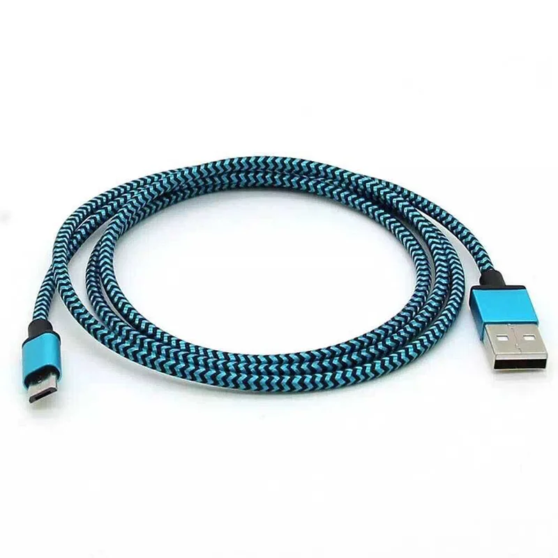 Micro USB Cable 1 M 2.0 Nylon Braided Mobile Phone Charger for Samsung xiaomi LG Huawei Cables | Мобильные телефоны и