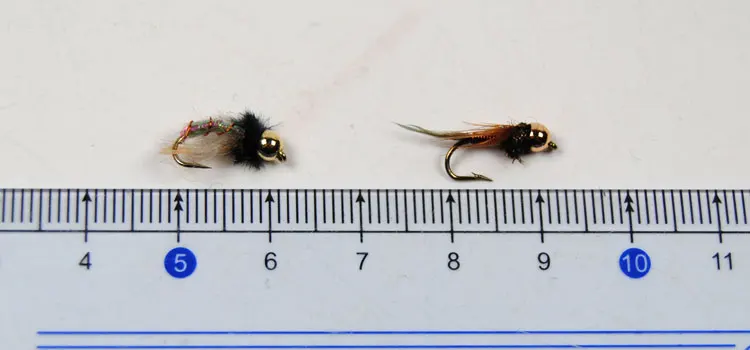 Beadheads Nymph медь Джон муха латунная головка Nymph камень муха приманка отправка коробки