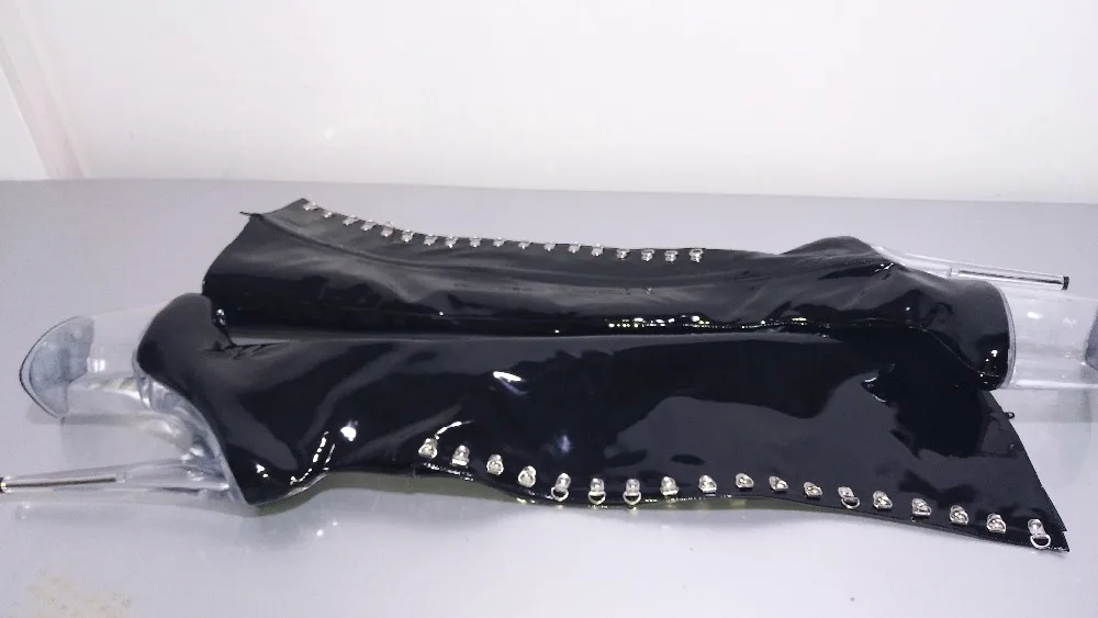 High quality Crystal Platform woman shoes Nightclub Steel tube dance performance Boots 20cm Thin Heels mujer Dance Shoes | Спорт и
