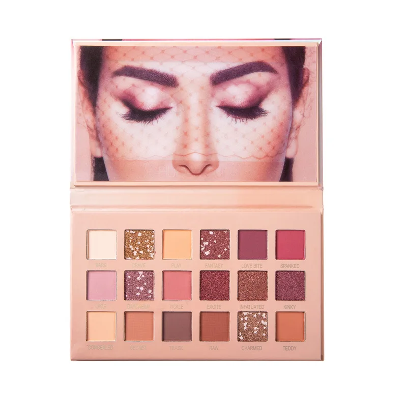 New 18 Colors Nude Glitter Eyeshadow Matte Shimmer Palette Long Lasting Waterproof Mineral Powder Eye Shadow Makeup Cosmetic Kit |