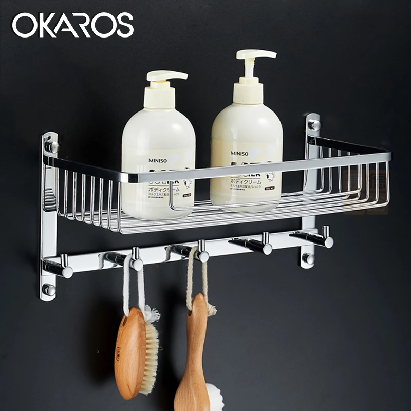 OKAROS ванная комната болт для полки вставки полочки шампуня корзина хранения полка