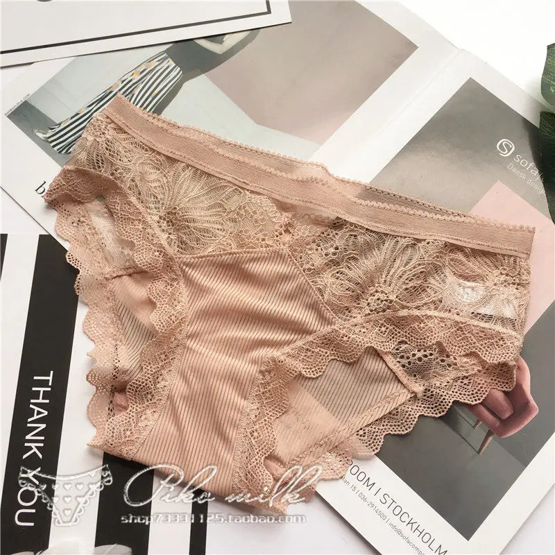 pink SP& CITY французские Роскошные ледяные шелковые женские прозрачные трусики для женщин, женское нижнее белье, стринги, бесшовные трусы, нижнее белье - Цвет: pink