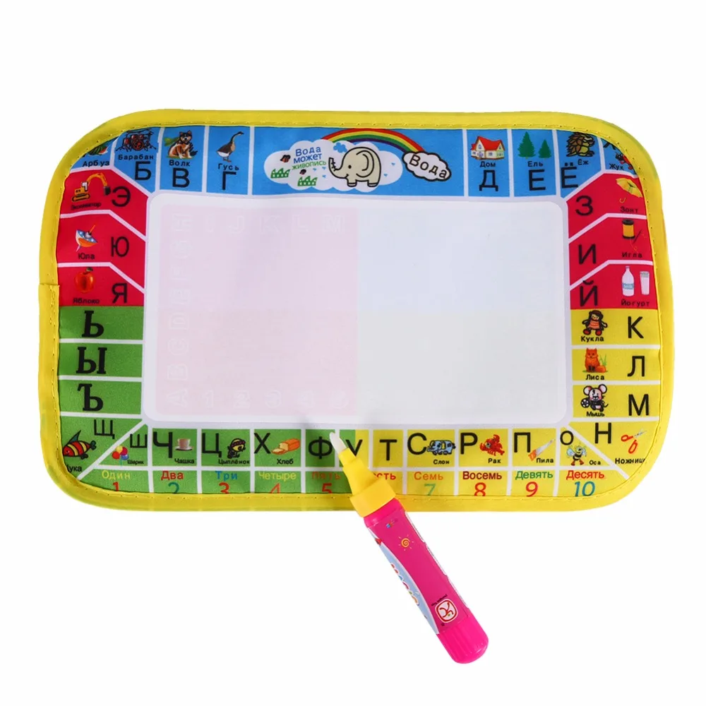 2 размера коврик для рисования Акварель Рисование Коврик письма ребенок русский