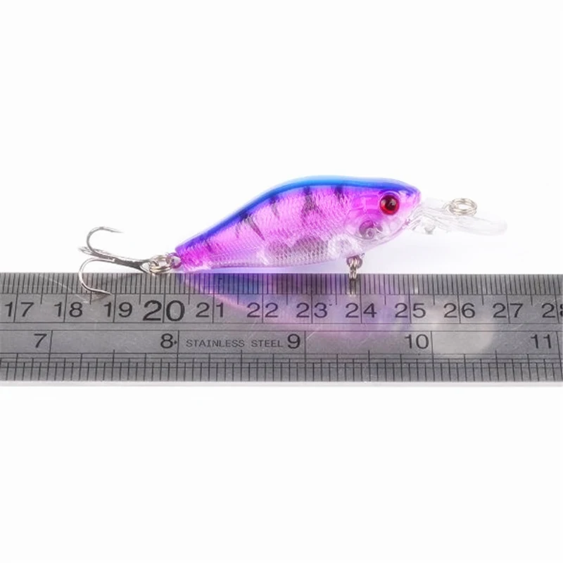 1 шт. искусственная жесткая рыболовная приманка с тройным крючком|hard bait|3d eyesbait bait |