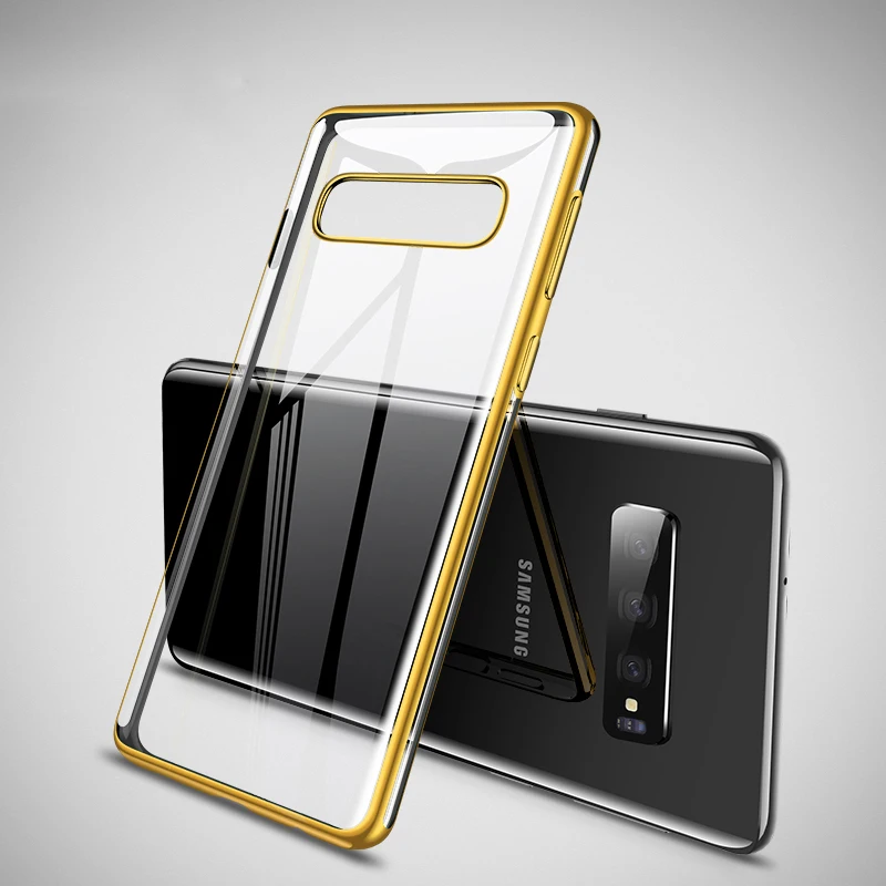 Для Samsung S10 S8 S9 Plus S10e Note 8 9 S7 edge A6 A8 A7 A9 J4 J6 2018 тонкий мягкий чехол из ТПУ с прозрачным