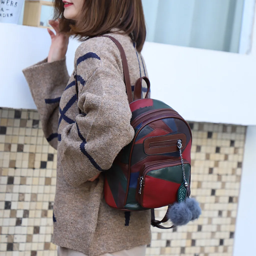 Maison Fabre Shoulder Bag Women Small Bag Fashion Leather Shoulder Bag Wild Student Back pack Leisure Travel Bag