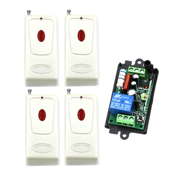 

AC110V 220V 1 Channel Smart Wireless Remote Control Switch Self-locking 4pcs One Red Button Transmitter SKU: 5505