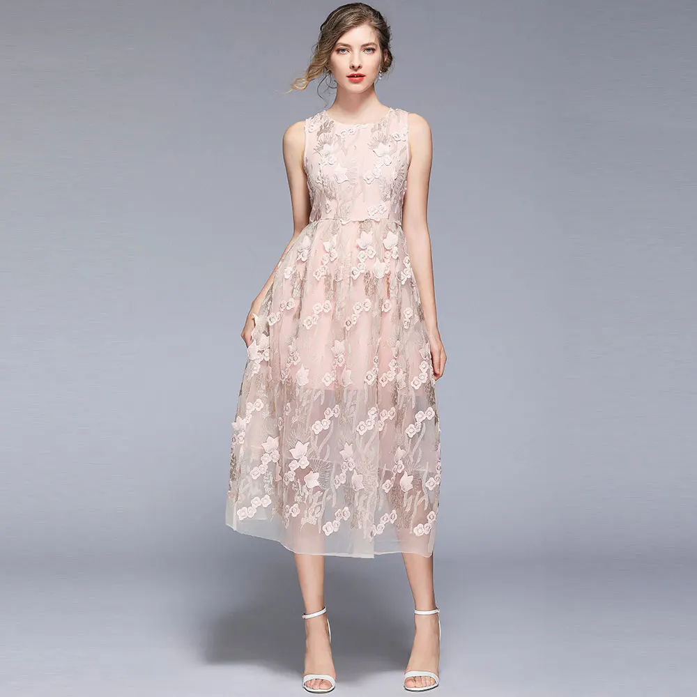 Женское длинное платье без рукавов Borisovich Повседневные Вечерние платья с