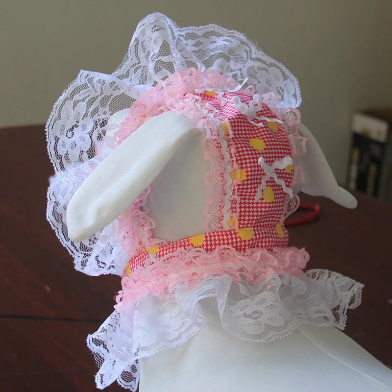 Прекрасный жира домашних собак одежда серии принцесса шляпа кружева кошка