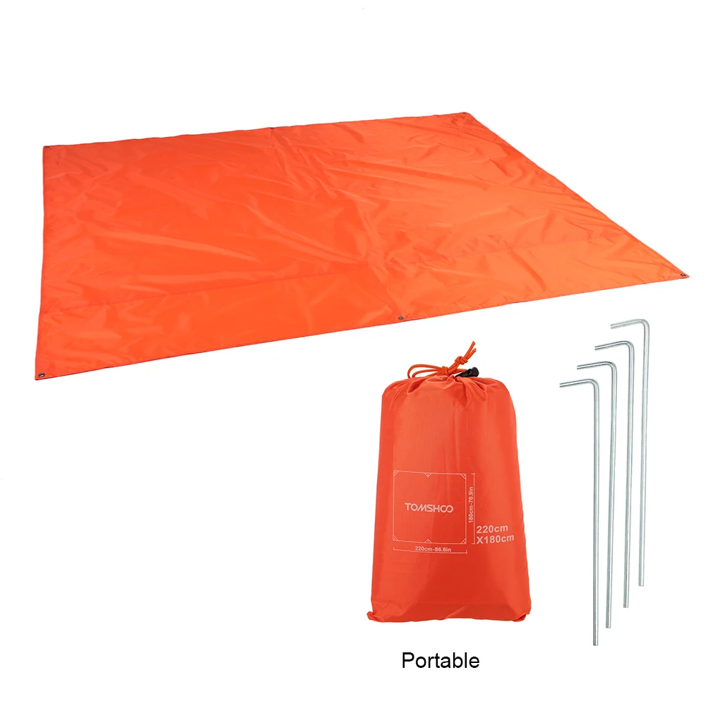 TOMSHOO водонепроницаемая сумка для пляжного коврика пикника складной коврик