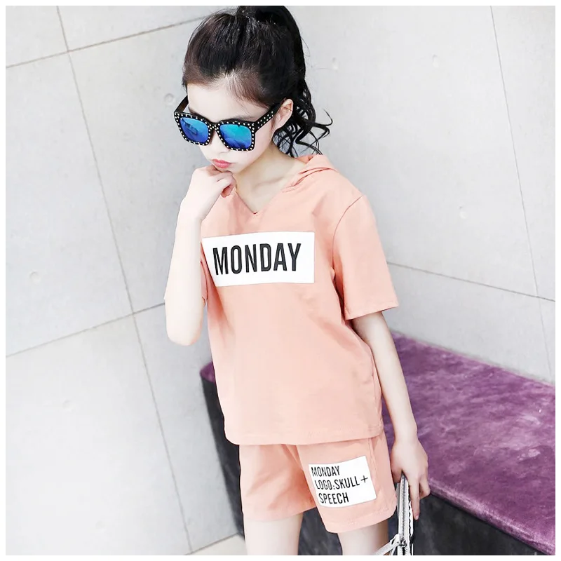 Ghftty для девочек Clothes100 % хлопок качество 2019 Новая летняя одежда маленьких Детская
