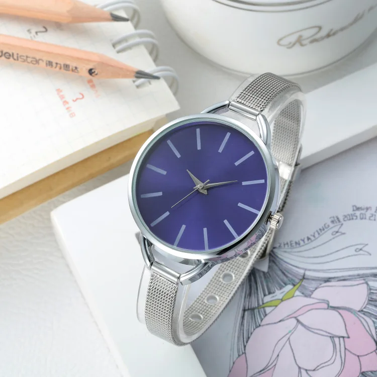 Бренд Для женщин браслет часы Дамская мода Multi Цвет Нержавеющая сталь сетка