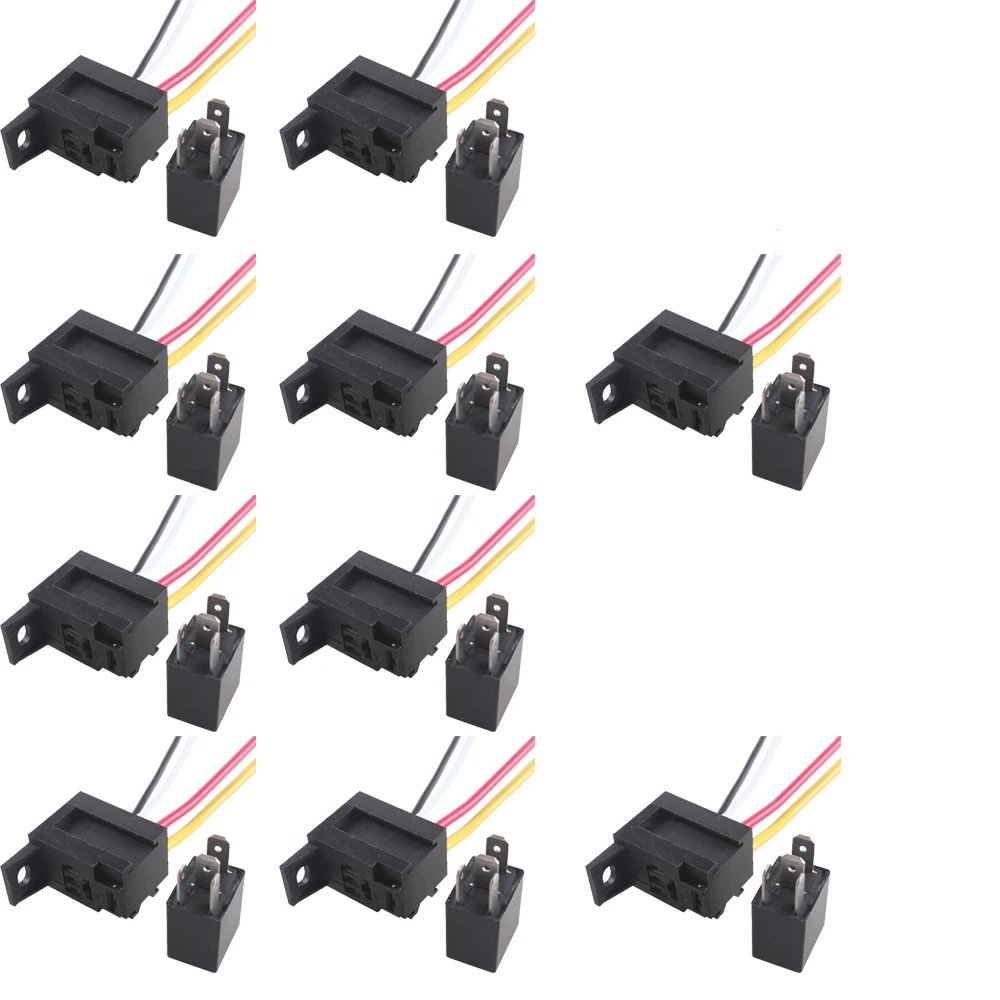 EE поддержка 10X12V 20A/30A SPST реле для электрического вентилятора топливного насоса