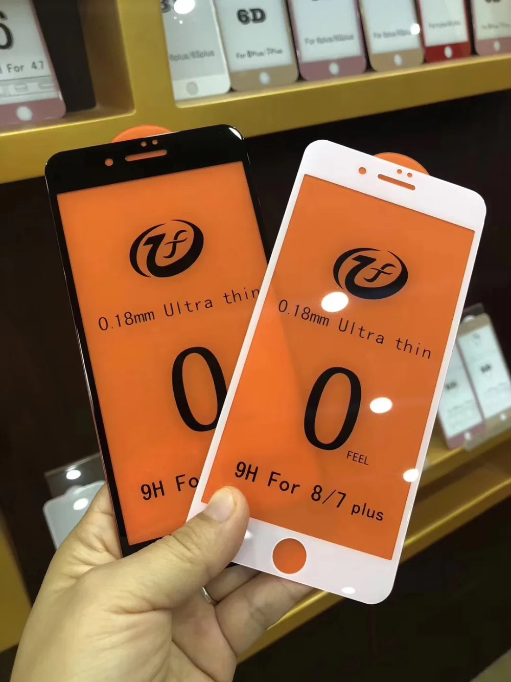 0 чувствовать себя 18 мм ультра тонкий 9H закаленное Стекло для IphoneX iphonexs MAX Iphone8 Iphone7