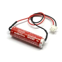 new original maxell er6 3 6v 2000mah lithium thionyl chloride battery plc batteries with white plug made in japan