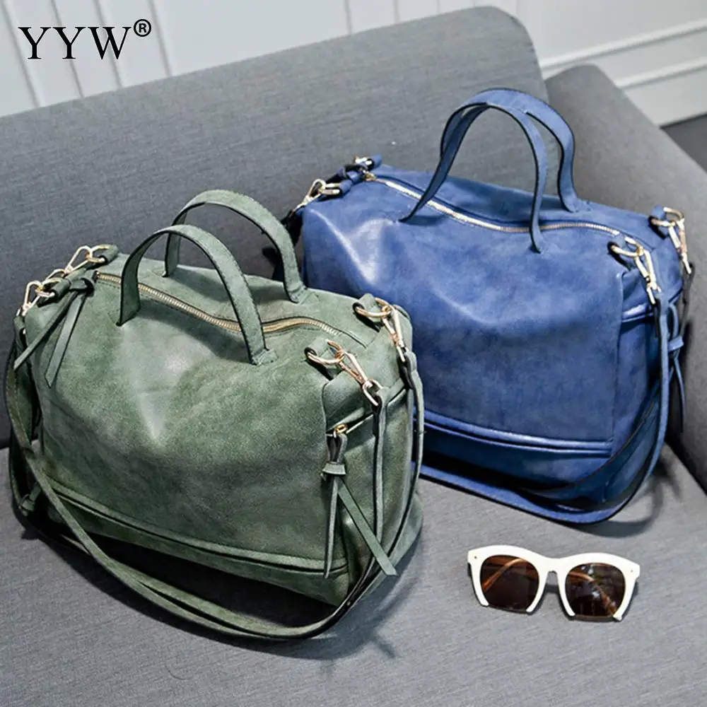 

2018 New Women PU Leather Handbags Solid Brand Shoulder Bags for Female Chic Bags Casual ladies Shopping Bag Women's Pouch Grey