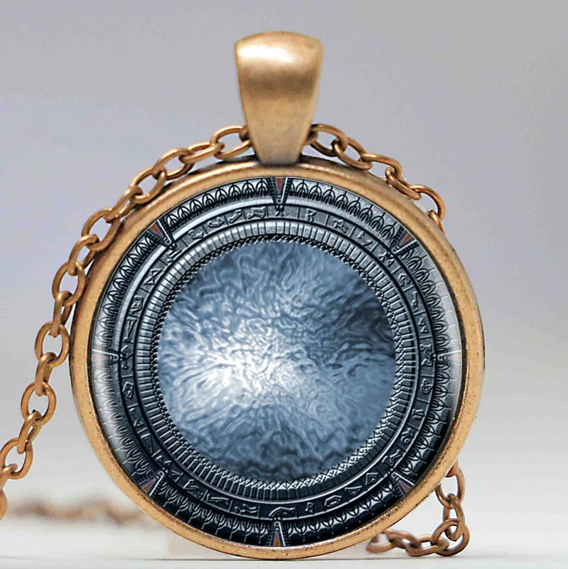 1 шт./лот Лидер продаж ожерелье с подвеской логотипом Stargate художественное ручной