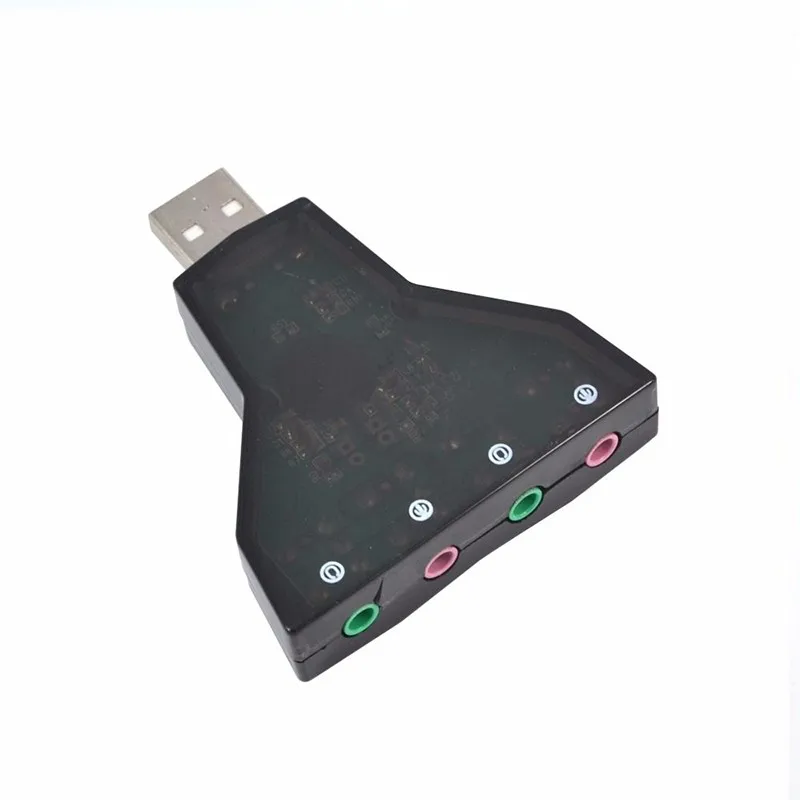 2019 горячая Распродажа внешняя 7 1 канальный USB 3D Звуковая карта аудио для ноутбука