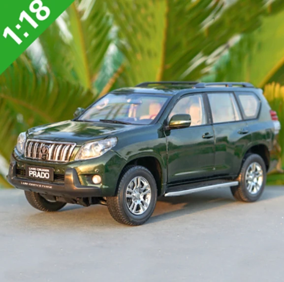 Литья под давлением 1/18 Toyota Land Cruiser Prado модель автомобиля SUV игрушек зеленого цвета