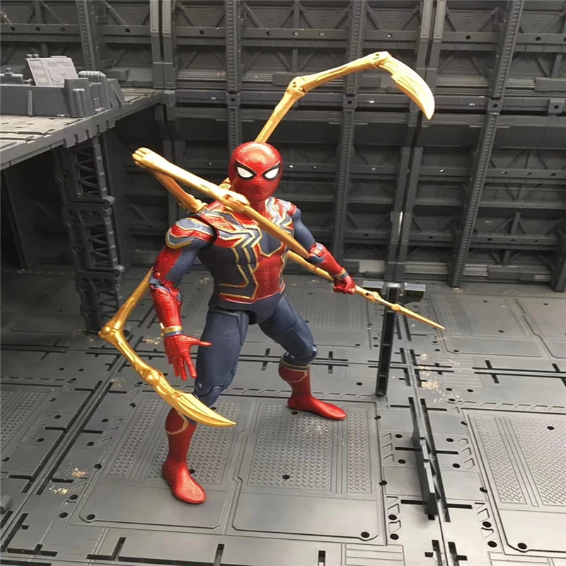 Мстители бесконечные войны Marvel Bandai Железный Человек паук Аниме фигурки модель