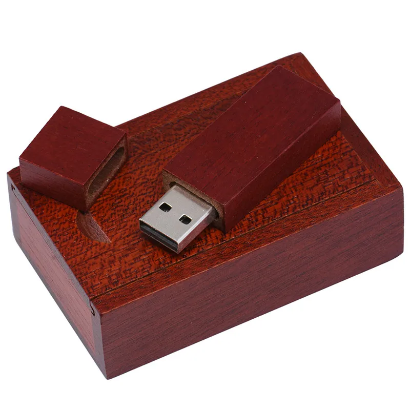 JASTER(более 10 шт. бесплатный логотип) клен дерево usb+ коробка usb флэш-накопитель карта памяти 64 ГБ 16 ГБ 32 ГБ фотография свадебный подарок - Цвет: Rose wood