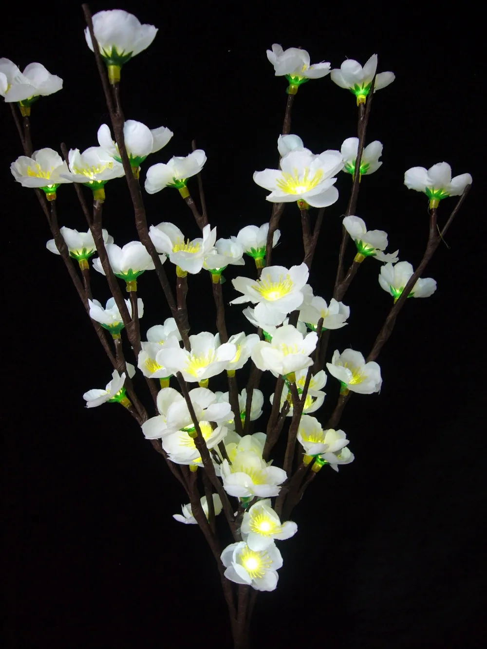 Белая светодиодная ветка сливы 24 В с адаптером осветительный прибор для