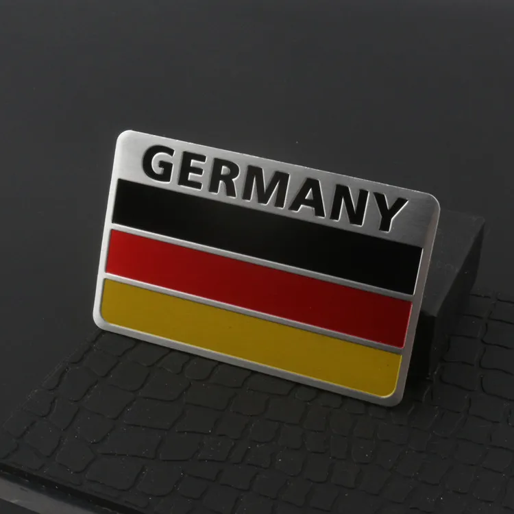 Germany Германия, Франция, Италия, Россия, Греция, Канада, Англия, ОАЭ, Национальный флаг, алюминиевая эмблема, Этикетировочная наклейка, украшение для стайлинга автомобилей - Цвет: Germany