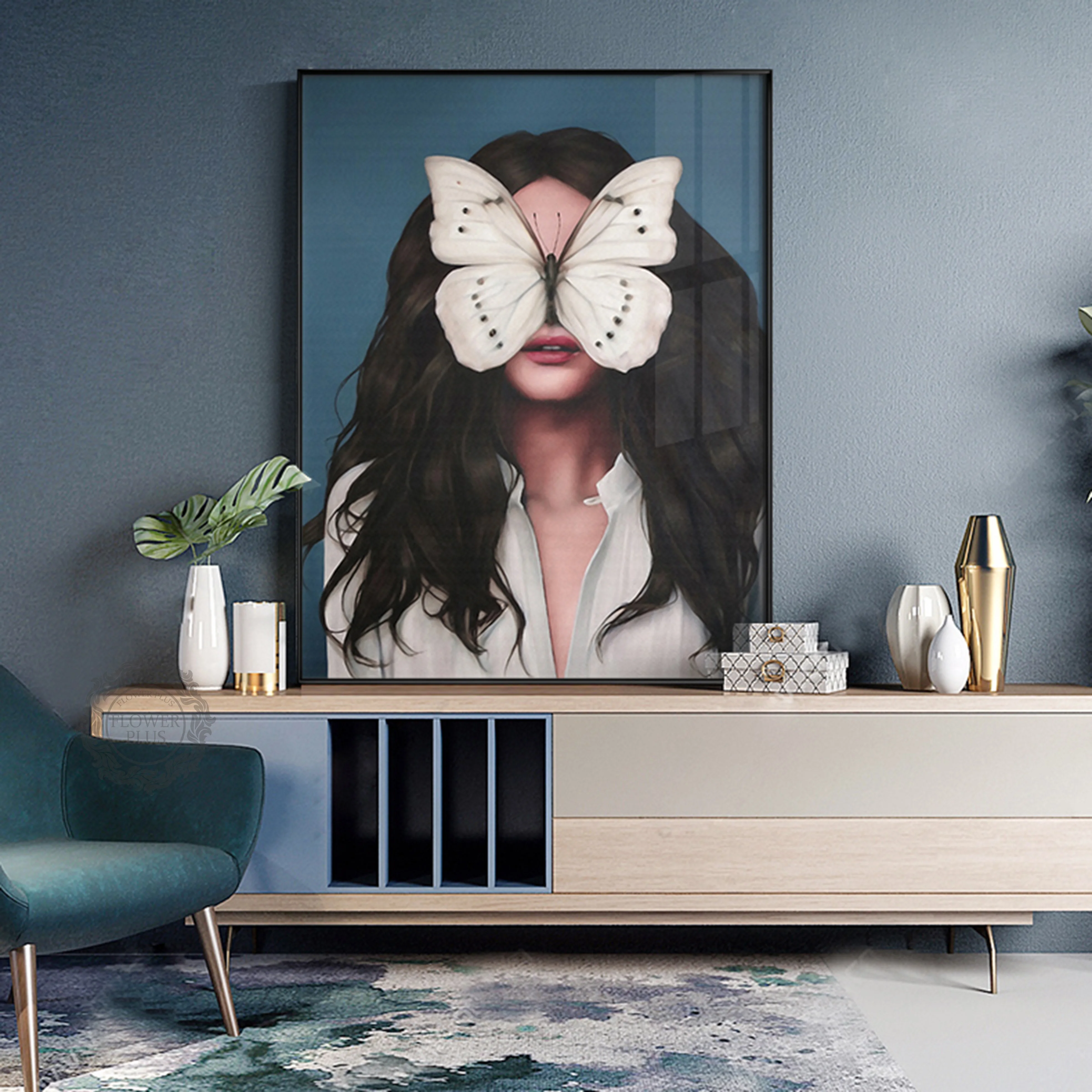 

Figure Sitting Room Decorates Painting Wall Nordic Wind Dining Room Mural Oil Painting Art Abstract Bedroom Hangs A Picture