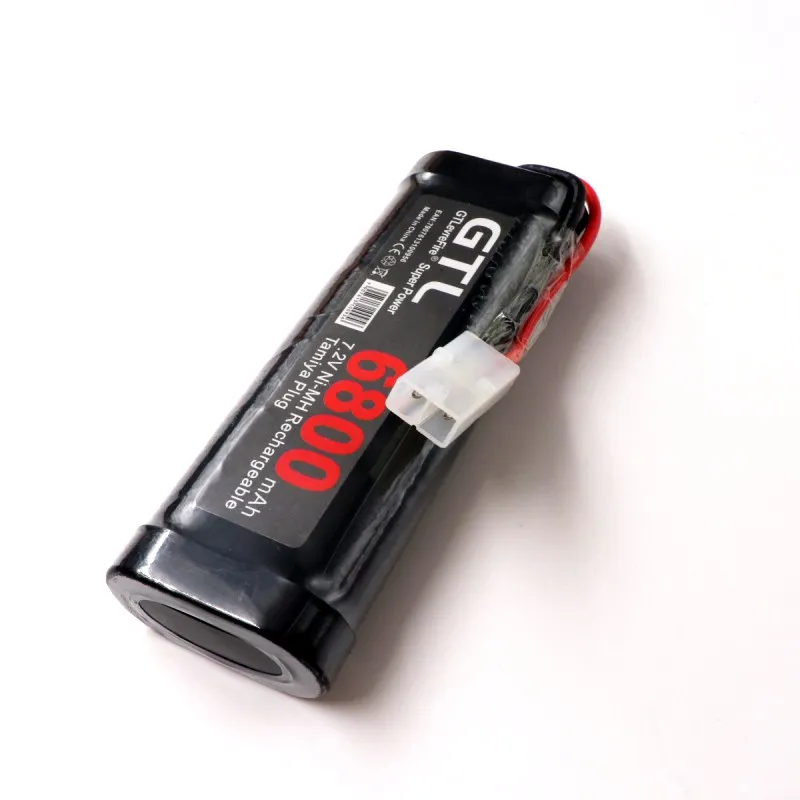Аккумулятор 7,2 V 6800mah NiMH аккумулятор для RC автомобиля грузовика Багги лодки Танк Ni-MH Baterias серый супер мощность