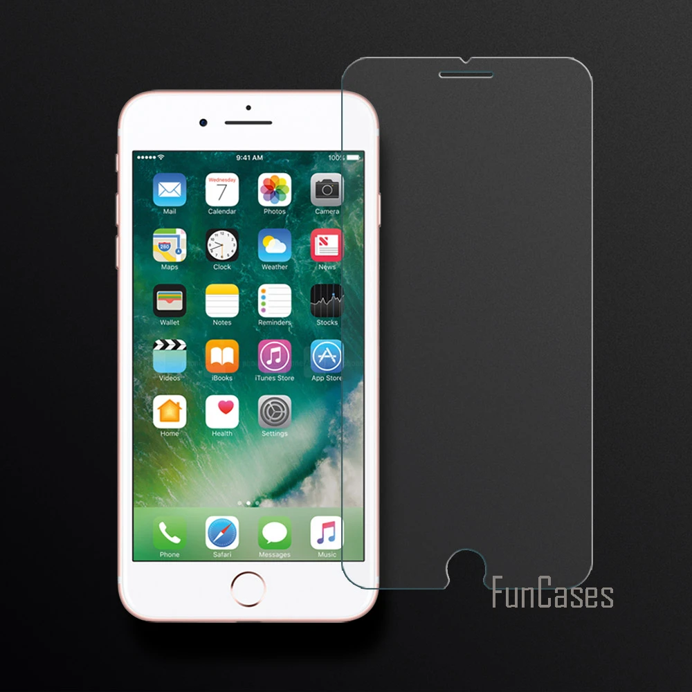 Закаленное стекло для iPhone 7 plus 8 Защитная пленка экрана Apple + 2.5D изогнутый край |