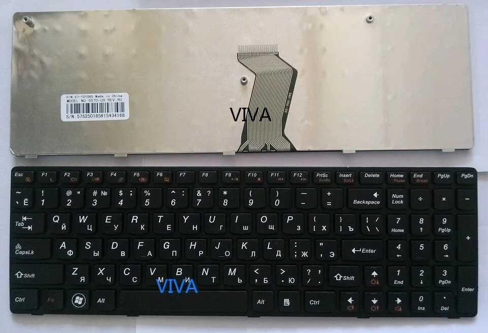 New Russian Ru Keyboard for Lenovo G570 G575 G770 G780 Z560 Z565 laptop keyboard | Компьютеры и офис