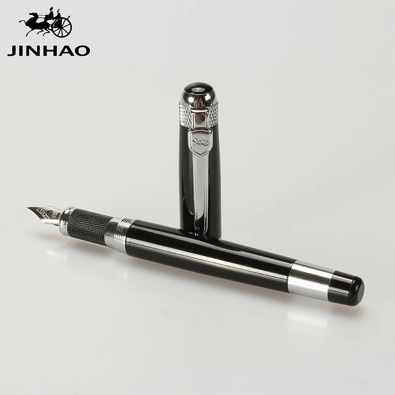 Перьевая ручка Jinhao, Высококачественная чернильная офисная деловая ручка, студенческие ручки для письма, ручки в подарок, перо, каллиграфия, ручка, роскошная, pluma esti