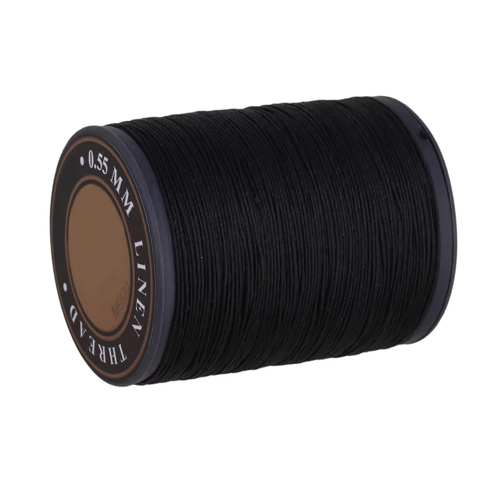 0.55mm Sewing Craft Flax Waxed Linen Wax Cord String Black 150m | Дом и сад