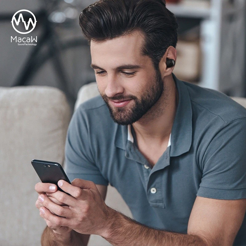 MACAW NE1S настоящие Беспроводные Bluetooth 5 0 HIFI аудио Динамический драйвер наушники в