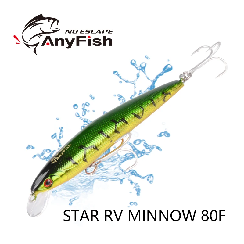 Рыболовная приманка ANYFISH RV MINNOW 80F плавающая для рыбалки 8 см 5 4 г жесткая с 2
