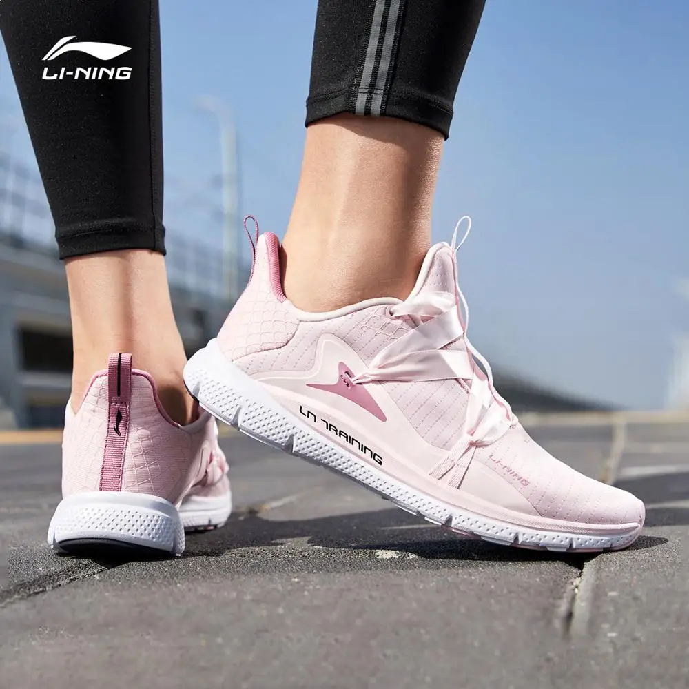 Li-Ning/Женская тренировочная обувь JING HONG; удобная дышащая спортивная обувь с гибкой подкладкой; светильник; AFHP014 SJFM19